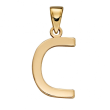 Gold Letter 'C' Pendant (GP 2202)